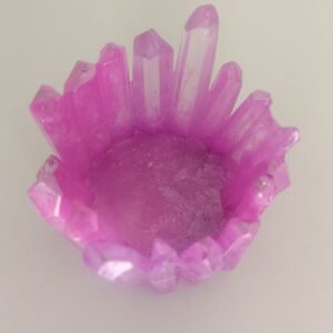 Porte Bougie Cristal Rose