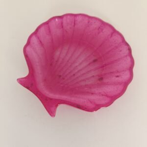 Vide Poche coquillage rose pailleté