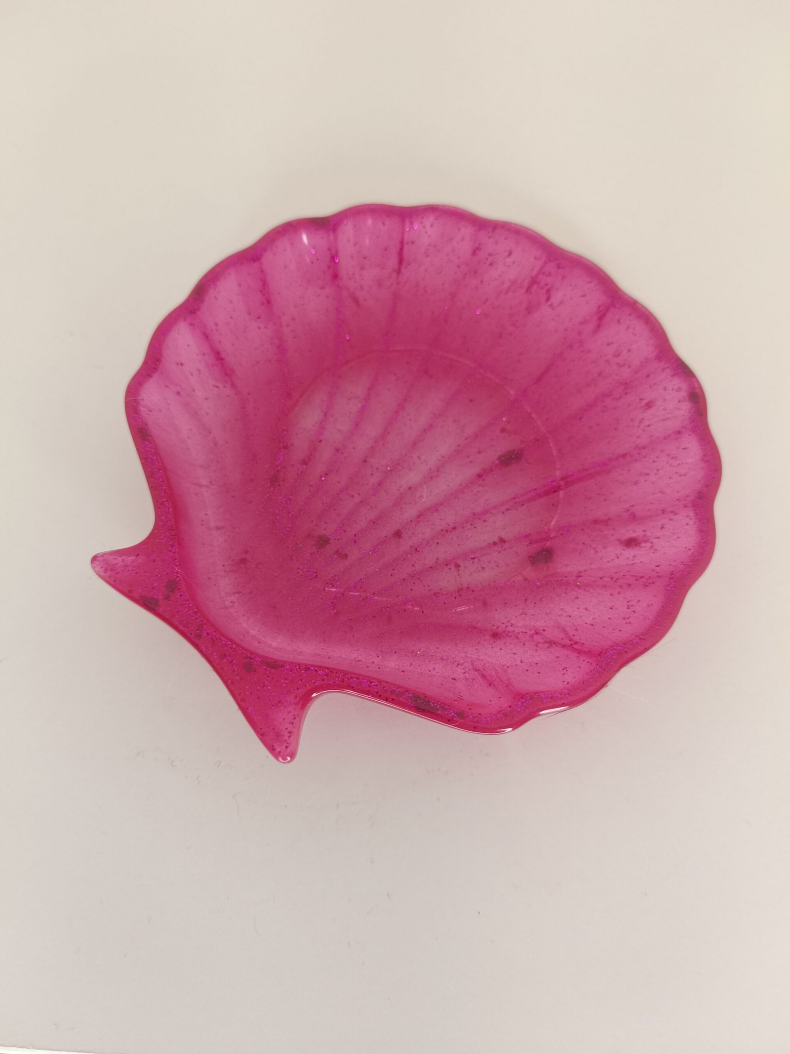 Vide Poche coquillage rose pailleté